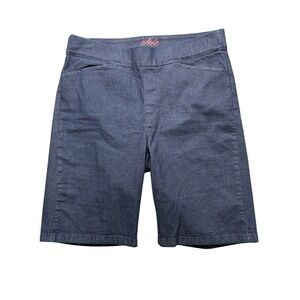 Chic Classic Collection Womens Bermuda Shorts Pull On Blue Denim 14 AVG #766